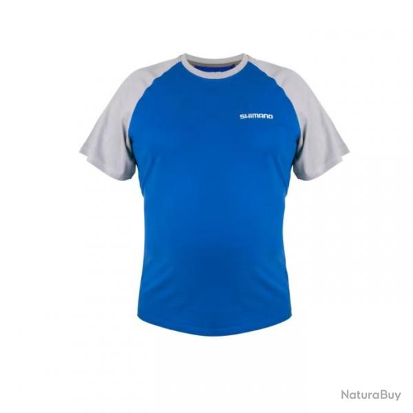 T Shirt Shimano Short Sleeve Bleu