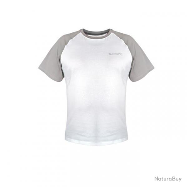 T Shirt Shimano Short Sleeve Blanc