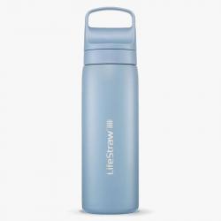 Gourde filtre à eau Lifestraw Go Series Stainless Steel 530 ml bleue