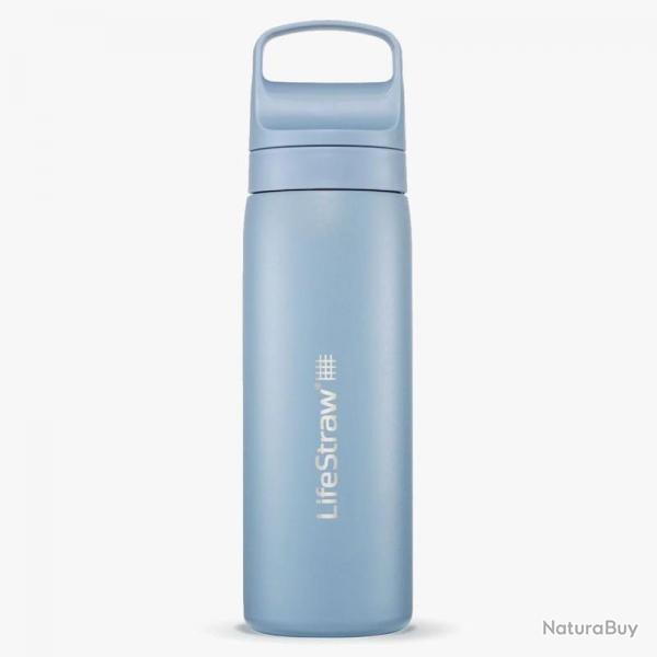 Gourde filtre  eau Lifestraw Go Series Stainless Steel 530 ml bleue