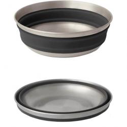 Bol pliable Sea to Summit Detour Stainless Steel Collapsible Bowl M noir