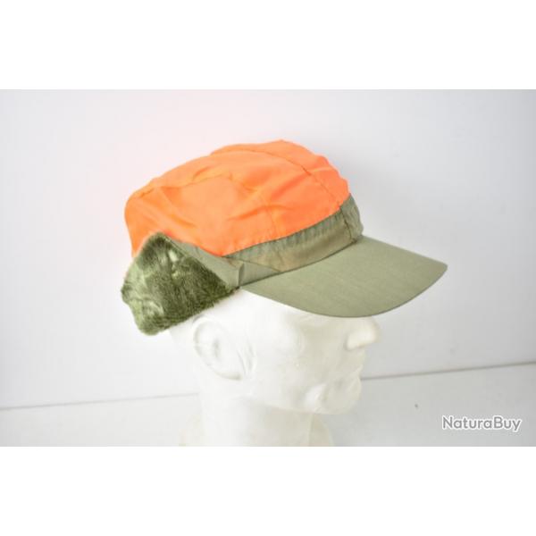 Casquette Rversible chaude Vert / Orange