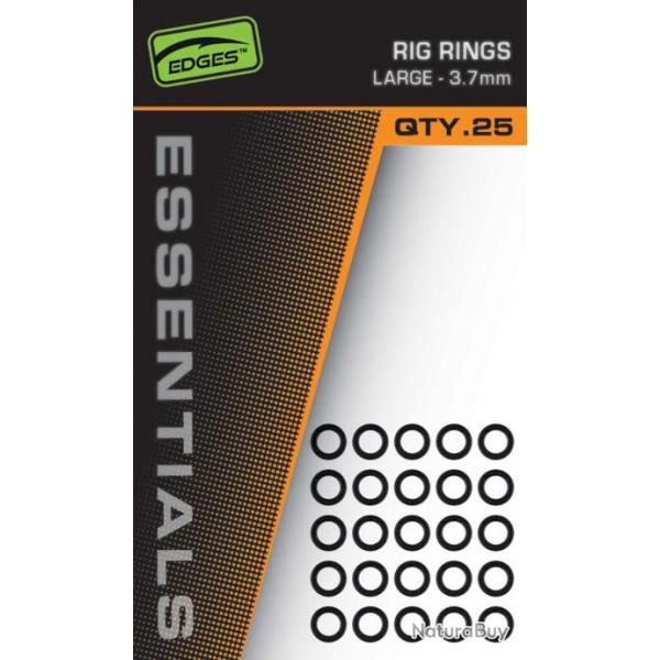 EDGES RIG RINGS 3.7MM LARGE X 25