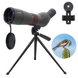 Longue Vue optique Monoculaire avec Trépied 16-48x65 étanche  BAK4 FMC Chasse Observation