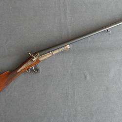 Trés beau fusil de chasse juxtaposé  type Lefaucheux double clef calibre 16 artisanal Stéphanois