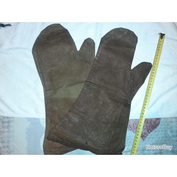 Paire de gants ww2 canonnier