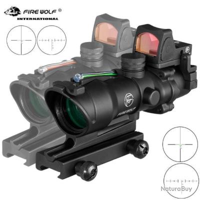 Support De Lunette Tactique Décalé Pour ACOG VCOG – Rail Picatinny 20 Mm