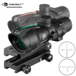 Fire Wolf Acog 4x32 - lunette de visée tactique en Fiber véritable