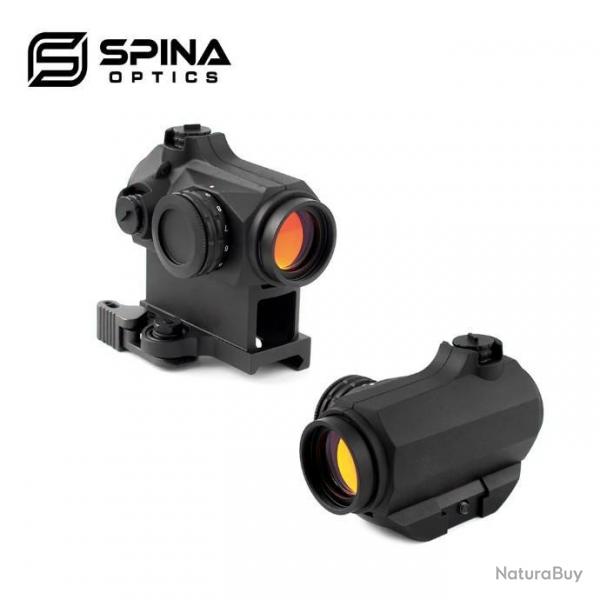 Spina optics1x20 point rouge porte optique vue chasse IPX6 tanche QD monture