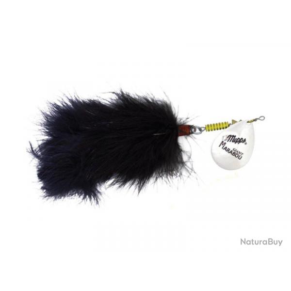 Cuillre MEPPS Giant Marabou Argent / Noir