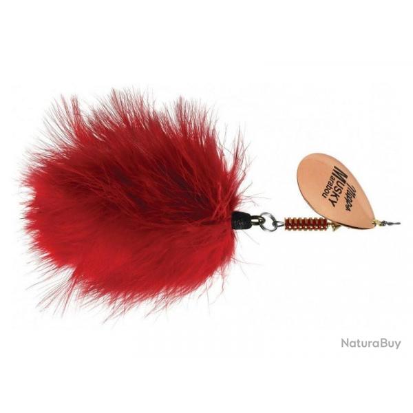 Cuillre MEPPS Giant Marabou Cuivre / Rouge