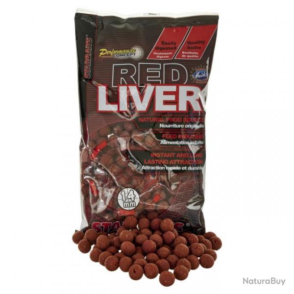 Bouillettes STARBAITS Performance Concept RED LIVER 14mm 800g