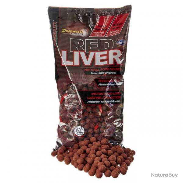 Bouillettes STARBAITS Performance Concept RED LIVER 14mm 2kg