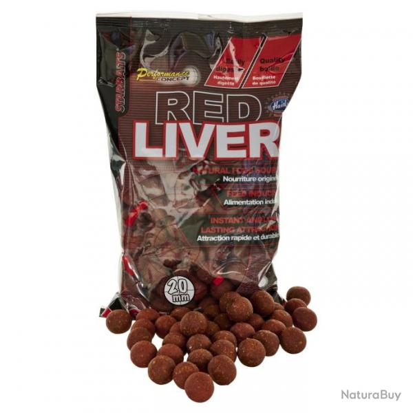 Bouillettes STARBAITS Performance Concept RED LIVER 20mm 2kg