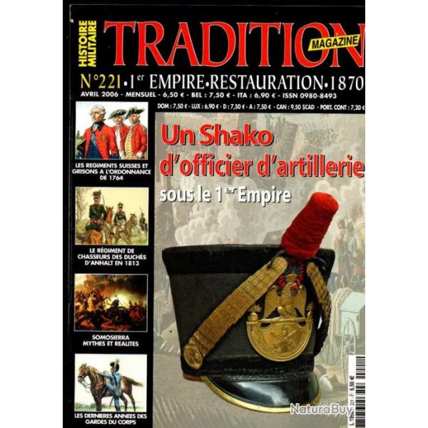 Tradition magazine 221 platine rglementaire franaise 1717-1857 part 1, chasseurs duch d'anhalt