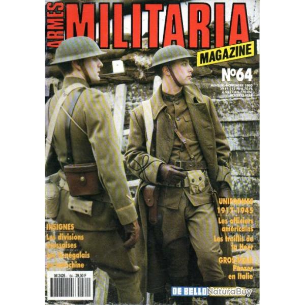 Militaria magazine 64 , les sngalais en indochine , tommy de la libration, officiers us army 1917