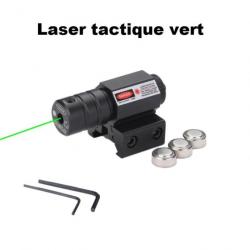 Viseur laser vert tactique pour rail de 11 et 22 mm avec switch déporté