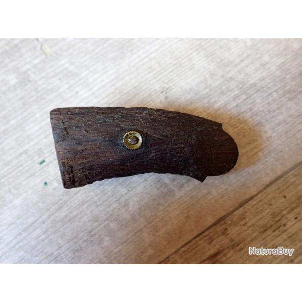 Plaquettes en bois + vis pour revolver ancien