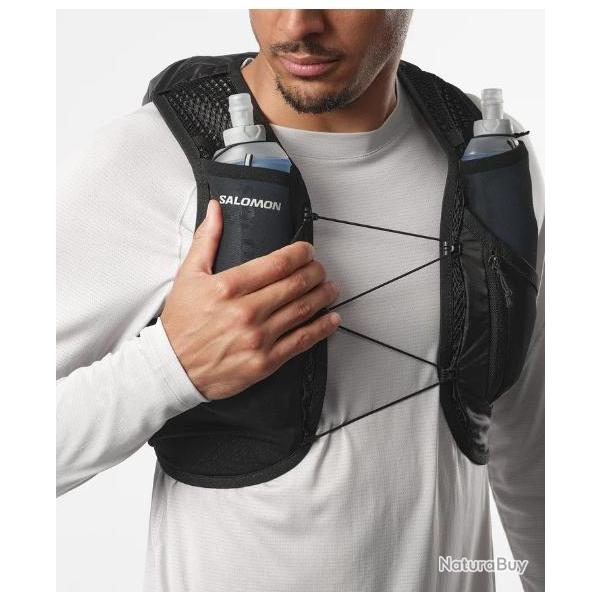 Sac  Dos de Trail Salomon "Active Skin 8 Set" M Noir