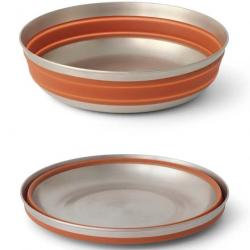 Bol pliable Sea to Summit Detour Stainless Steel Collapsible Bowl L orange