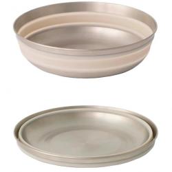 Bol pliable Sea to Summit Detour Stainless Steel Collapsible Bowl L gris