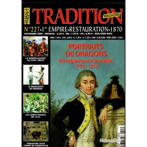 Tradition magazine 227 corps-francs en 1815, eugne lefaucheux part 1, la marchausse au XVIIIe si