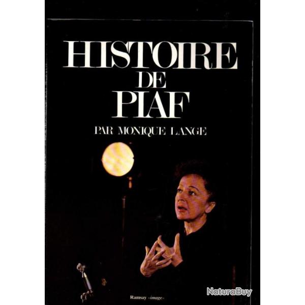 histoire de piaf par monique lange + double dvd la mome