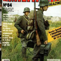 Militaria magazine 84 infanterie allemande en 1918, am m8, infanterie armée d'armistice et insignes