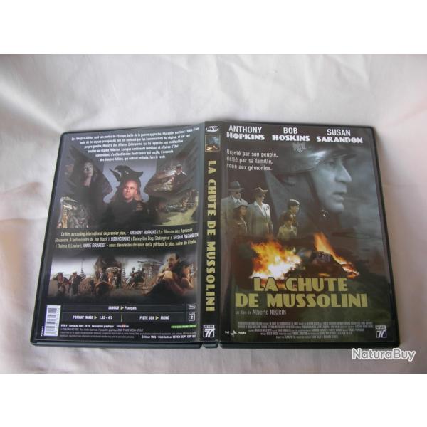 WW2/POST DVD FILM SECONDE GUERRE MONDIALE " LA CHUTE DE MUSSOLINI " 2H10 HOPKINS SARANDON