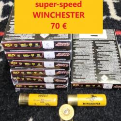 "SUPER PROMO"  lot de 7 btes de cal 20/70 WINCHESTER SUPER SPEED 32 GRS BJ 6 de 5 - 1 de 6  70c
