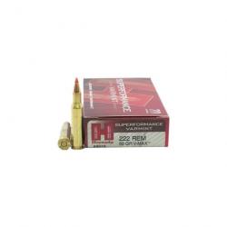 MUNITIONS HORNADY 222 REM SUPERFORMANCE VARMINT 50 GR V-MAX