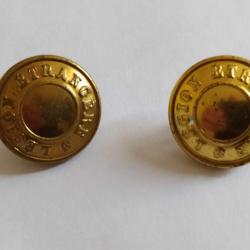 LOT  DE 2 BOUTONS LEGION ETRANGERE ARMEE FRANCAISE