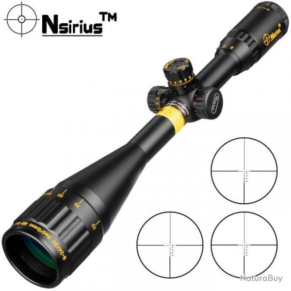 NSIRIUS Lunette de chasse 6-24X50 AOE -