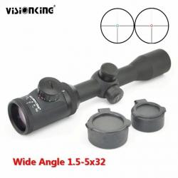 Visionking 1.5-5x32 grand Angle en métal tactique vue pour télescope AR15 Mirage