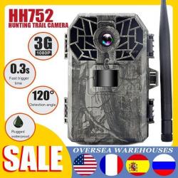 HH752 Caméra de chasse 3G MMS SMS SMTP, HD IP66, Vision nocturne infrarouge