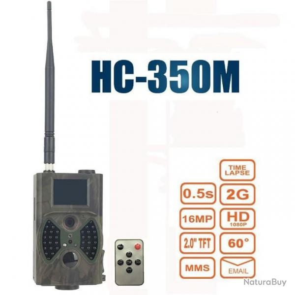 Camra de chasse et de suivi des sentiers HC350M, cellulaire 2G MMS SMTP