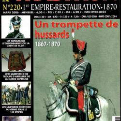 Tradition magazine 220 trompette de hussard 1867-1870, officier du génie 1er empire, révolver trante