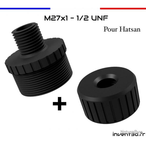 Adaptateur Hatsan M27x1 vers 1/2 UNF