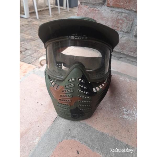 Masque airsoft/paintball vert