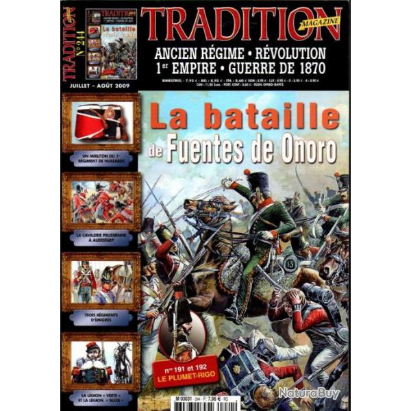 Tradition magazine 244 gendarmerie, mirliton 1er rgiment de hussards 1796-1801, 8e rgiment artille