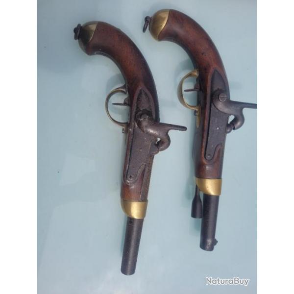 Paire de 1822 t bis pistolet