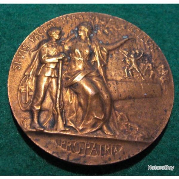 medaille en bronze  " prix du ministre de la guerre " 64 grs diametre 50 mm force et courage