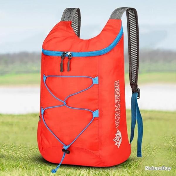 Sac  Dos Pliant Camping Randonne Sport Escalade Cyclisme Haute Densit  luger Rouge