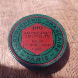 Ancienne boîte d amorçage Marque cartoucherie française Paris