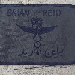 "Flyig Suit Name Patch" RAF Medical Services-Bilingue Anglo-Arabe