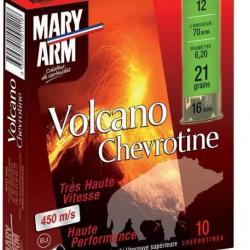 2 BOITES DE 10 Cartouches Mary Arm chevrotine Volcano Haute vitesse - Cal. 12/70