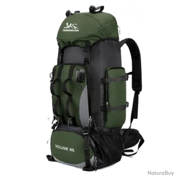 Sac  Dos 90 litres tanche coloris VERT