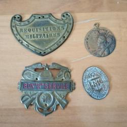 Lot plaques militaires anciennes