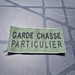 Patch dorsal garde chasse particulier