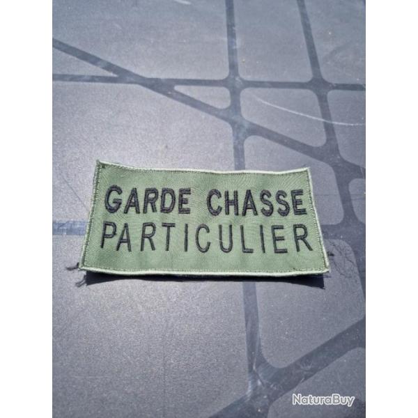 Patch dorsal garde chasse particulier